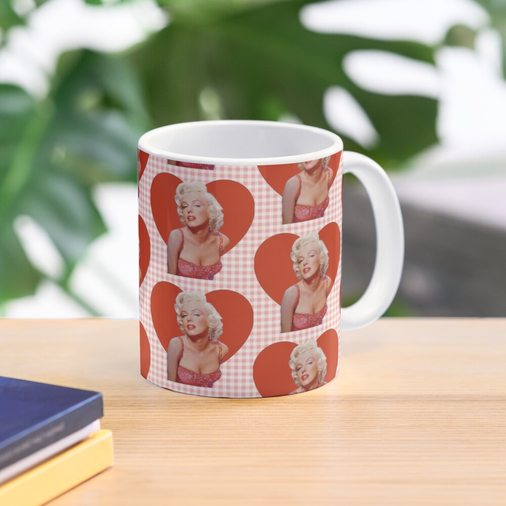Marilyn Monroe - Valentine Pink Gingham Mug