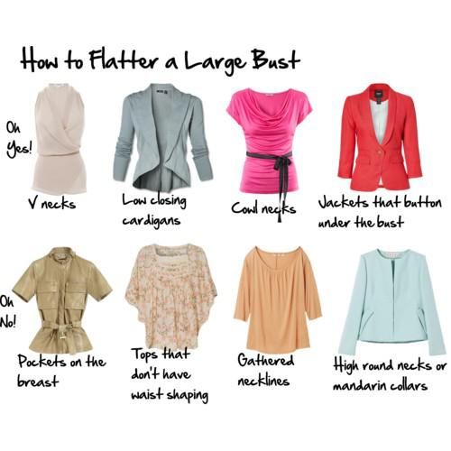 How to flatter large bust
